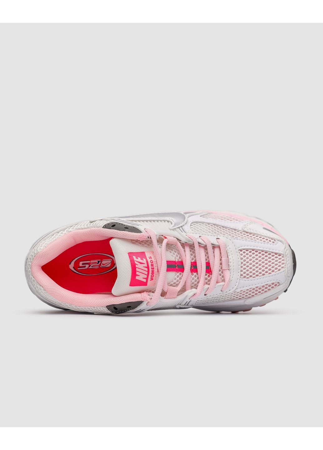 КРОССОВКИ ЖЕНСКИЕ NIKE ZOOM VOMERO 5 SILVER / PINK НАЙК АИР ЗУМ ВОМЕРО 5 No Brand розовые демисезоны (368854923)