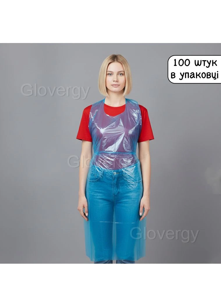 Фартук одноразовый полиэтиленовый, 100 шт Sanorma (400313498)