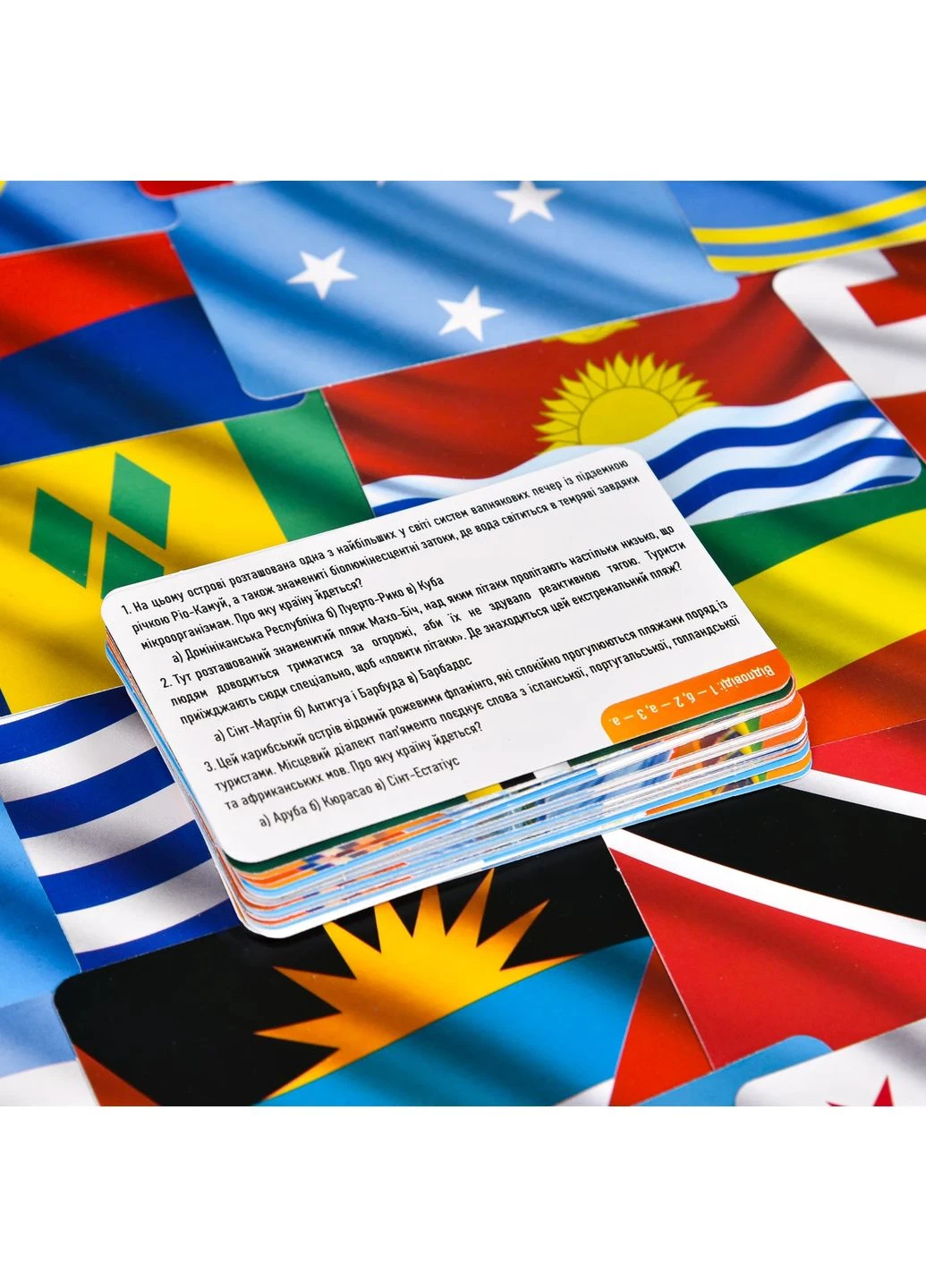 Настільна гра Країни світу Америка та Океанія 14,2х12х4 см Картон 72 картки No Brand (401590385)