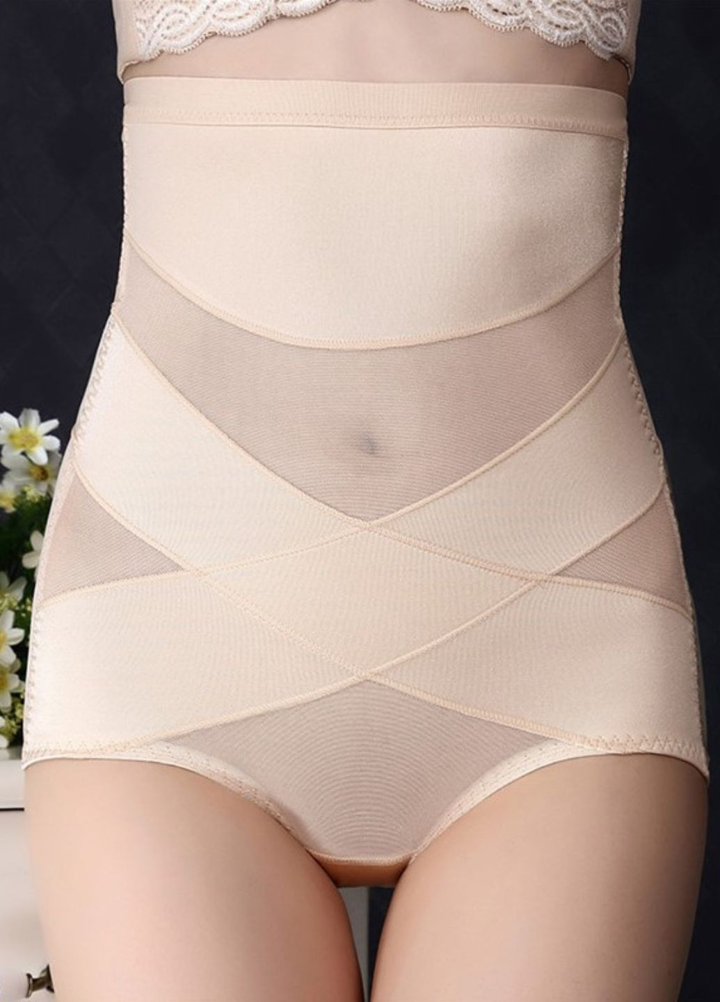 Корегуючі високі сліпи з вставками з сітки (868-52) Finetoo (261994655)