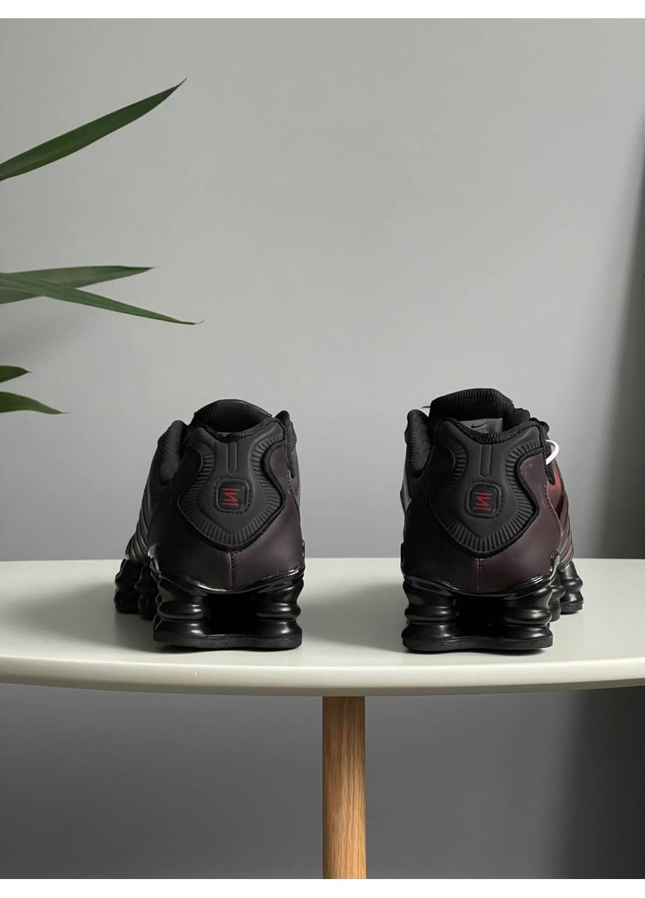 Чорні Осінні кросівки чоловічі і жіночі nike shox tl black red | найк шокс тл чорні No Brand