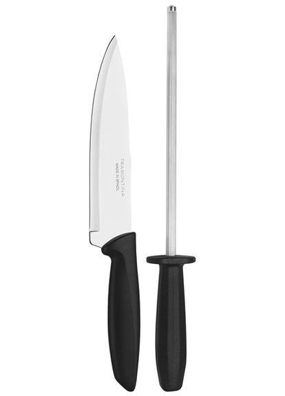 Набір ножів Plenus black, 2 предмети Tramontina комбінований,