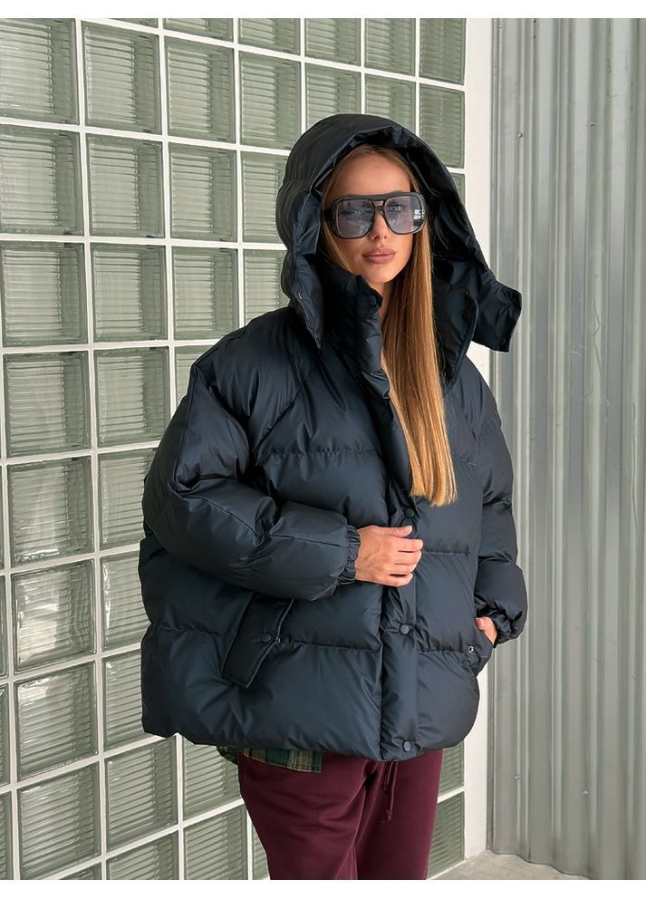 Темно-синя пуфер irish колір темно-синій рейнс milirud