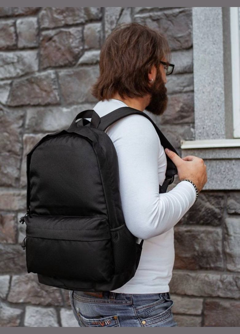 Рюкзак міський з тканини чорний No Brand Рюкзак (340459554)