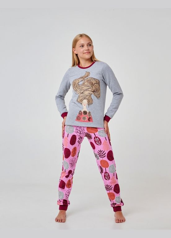 Сіра піжама сірий меланж Smil