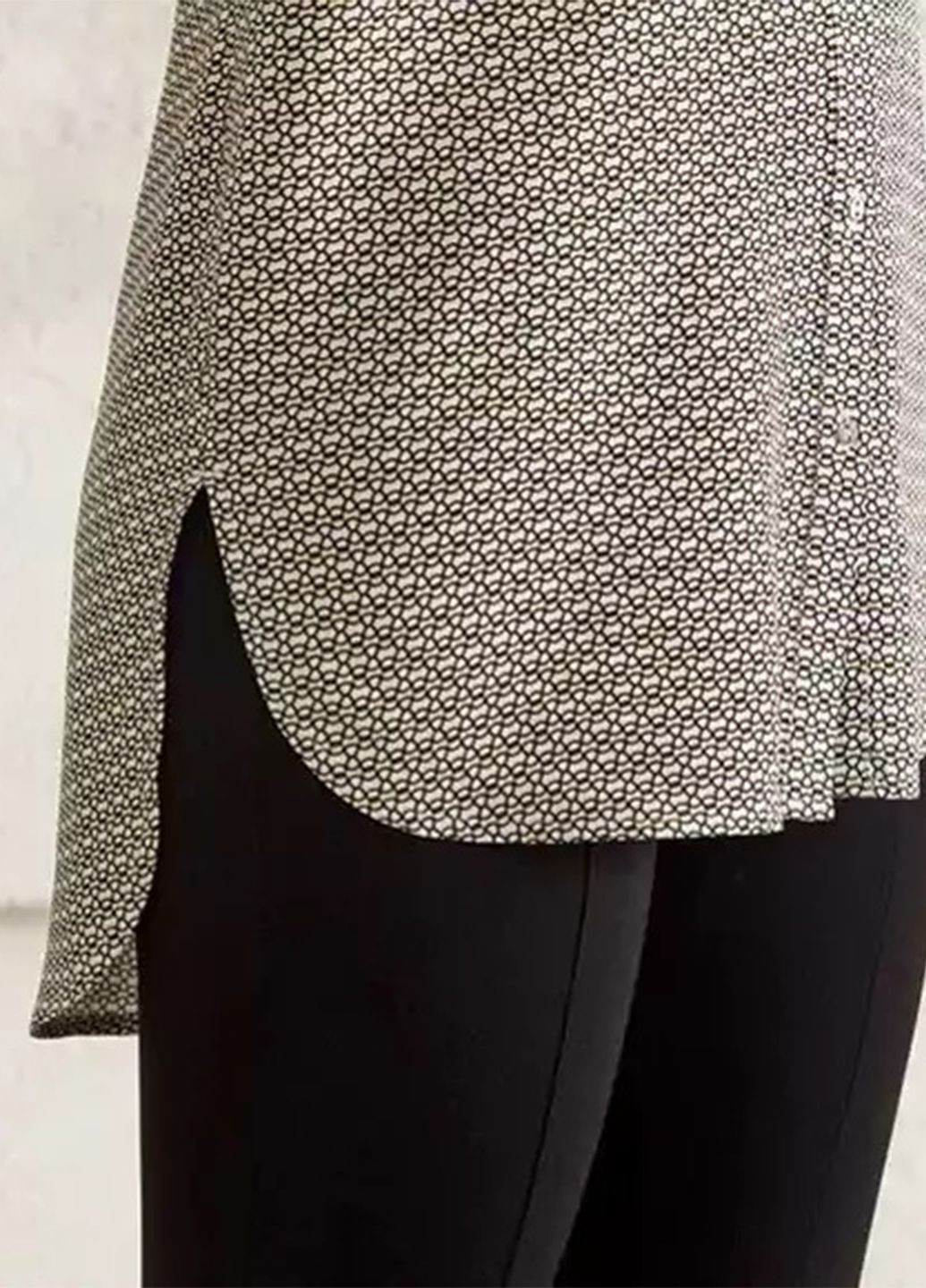 Цветная повседневный, кэжуал рубашка с геометрическим узором Esmara с длинным рукавом