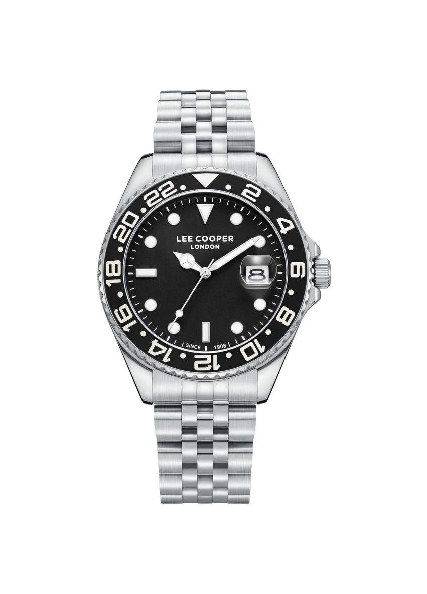 Наручний годинник чоловічий Daytona Black Сріблястий (3430) Lee Cooper (387627074)