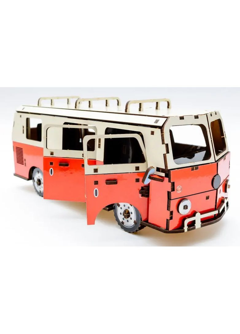 Дерев'яний конструктор Мікроавтобус Puz-00926 в асортименті 33x4.5x24 см PuzzleOK Дер7927 (370651405)