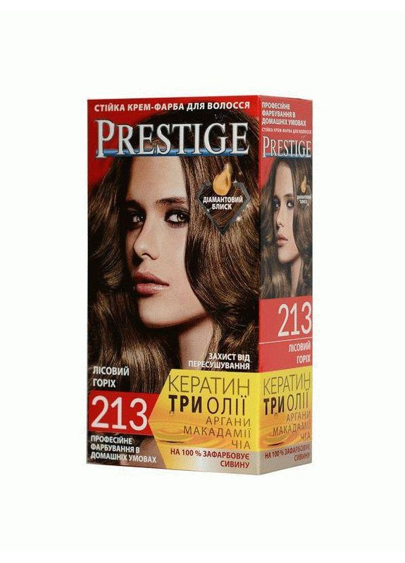 Стойкая крем краска для волос 213 Лесной орех 115 мл Prestige (356698683)