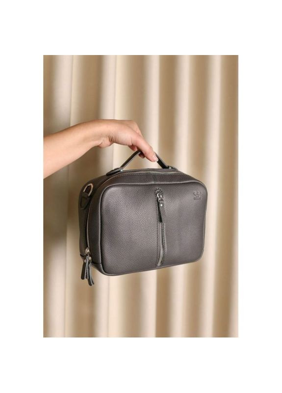 Сумка жіноча шкіряна через плече Avenue графіт флотар The Wings (302007369)