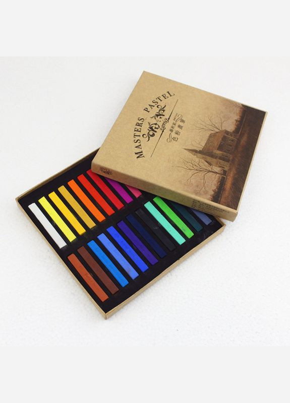 Пастель художня професійна суха, 24 кольори, MASTER Marie's (322650511)