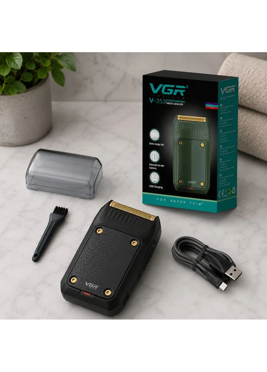 Мужская электробритва VGR V-353 USB / Аккумуляторный шейвер / Портативная бритва Шейвер для сухого бритья Grant (395359743)