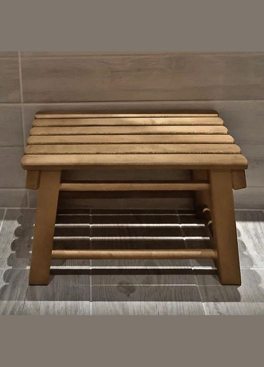 Табурет для ванной из дерева Бойлес корица (ТВН-001133) No Brand (329744890)