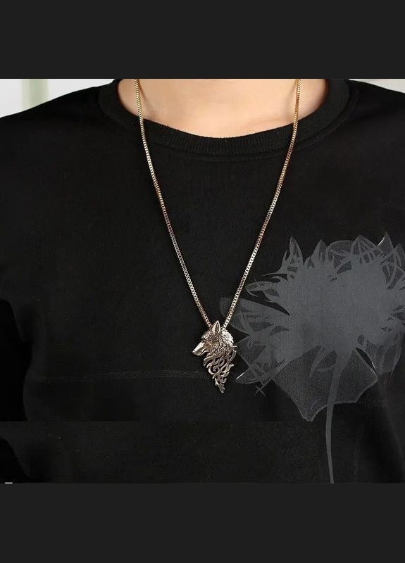 Чоловічий кулон WOLF Вовк підвіска у формі голови вовка вінтажний Панк No Brand (339869605)