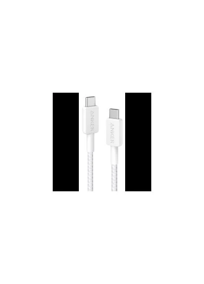 Кабель ANKER 322 USB-C to USB-C - 0.9m Nylon (Белый) No Brand (391964196)