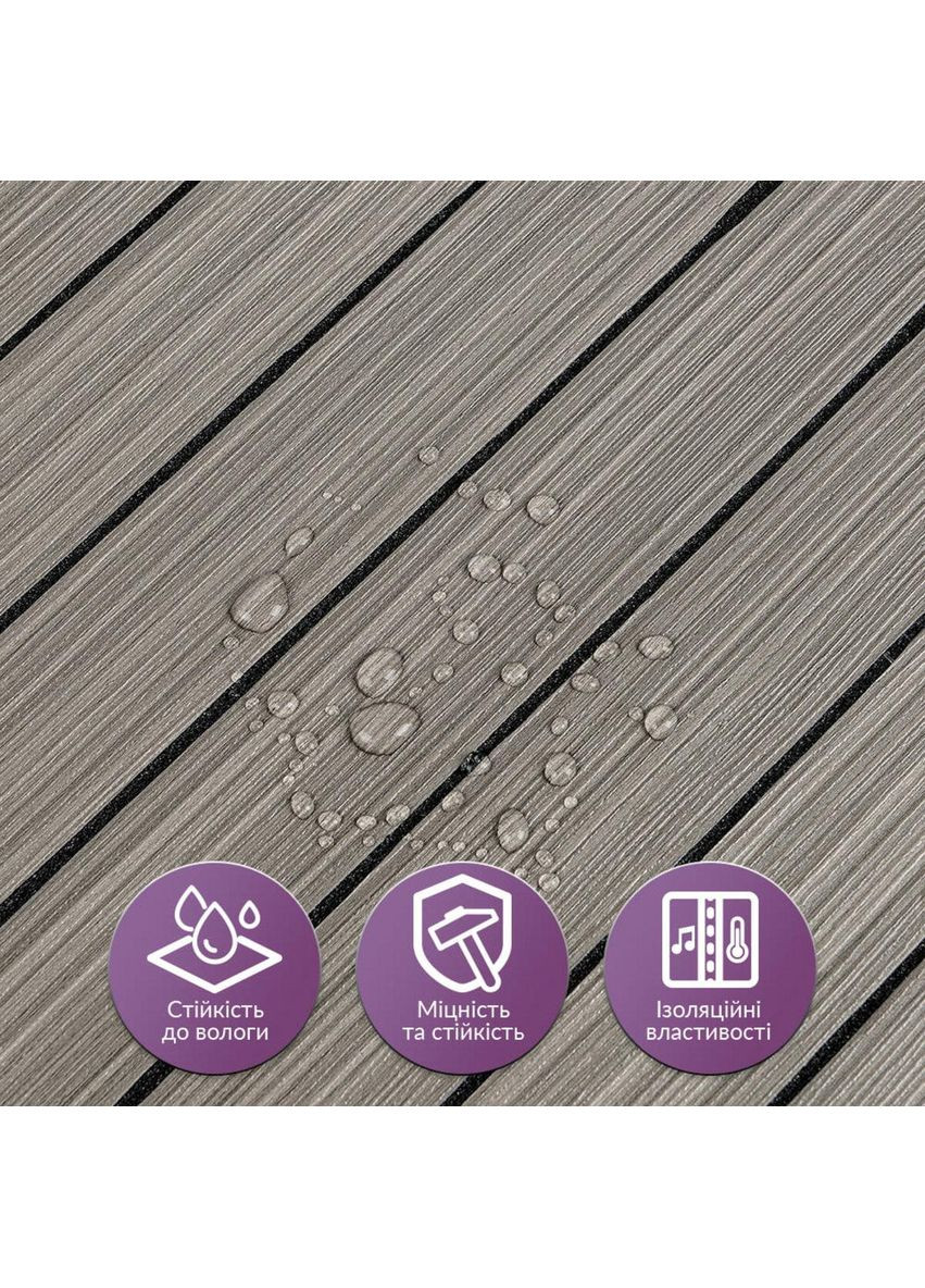 Покрытие виниловое самоклеющееся 3D рейки 600х600х2,8мм SW-00003245 Sticker Wall (366668194)