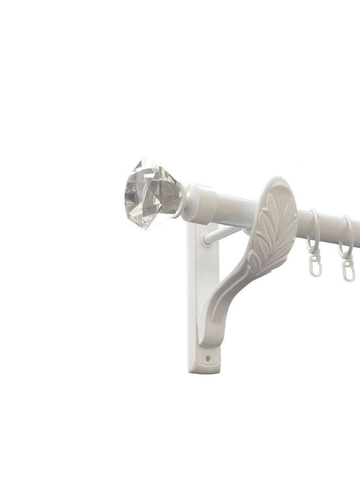 Карниз Спектралія металевий однорядний ретро гладка труба Арктіс 25 мм 160 см (00-00010422) ORVIT (300278086)