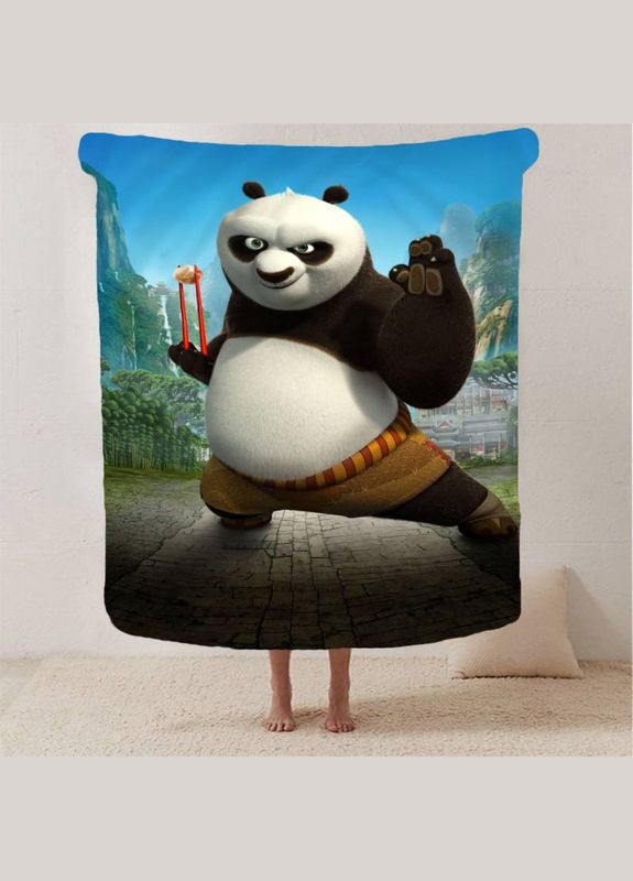 Плед 3D Панда Кунг Фу №2 13013 160х200 см FlexDress (364763351)