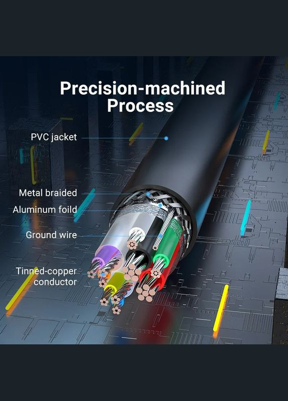 USB 2.0 Удлинительный Кабель | Плоский | 0,5 м | Подключение для Ноутбука и ПК Vention (331870233)