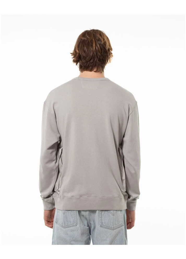 Серый свитшот mixed sweatshirt drizzle grey 16cmss248a110039m913 CP Company (398067686)