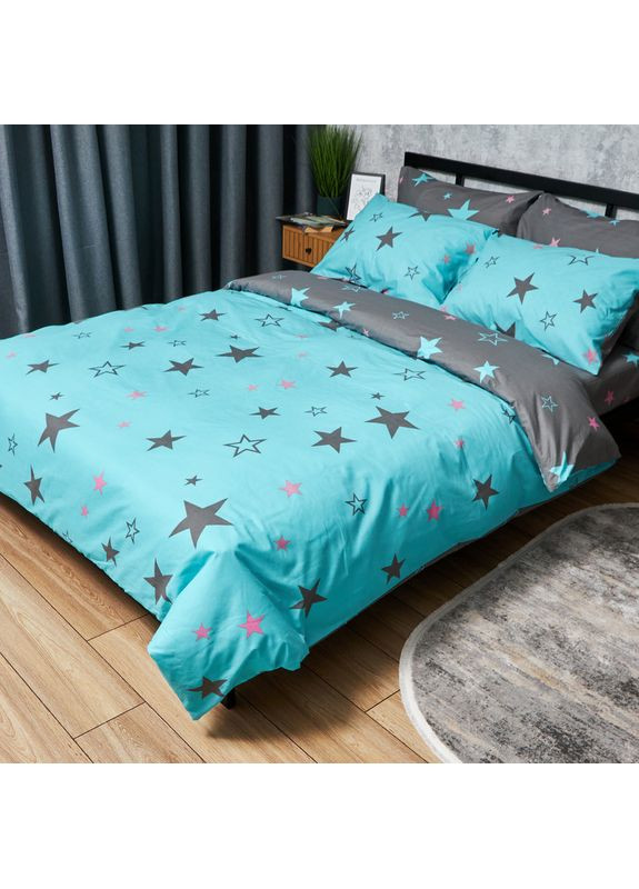 Комплект постельного белья Бязь Gold Люкс «» Семейные 160х220х2 наволочки 2х50х70 (MS-820007031) Moon&Star Starry Skies (356115962)