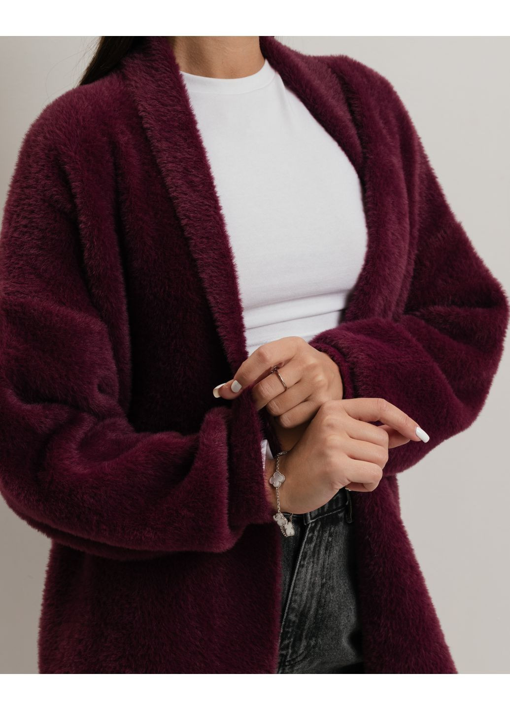 Бордовый кардиган Avrile