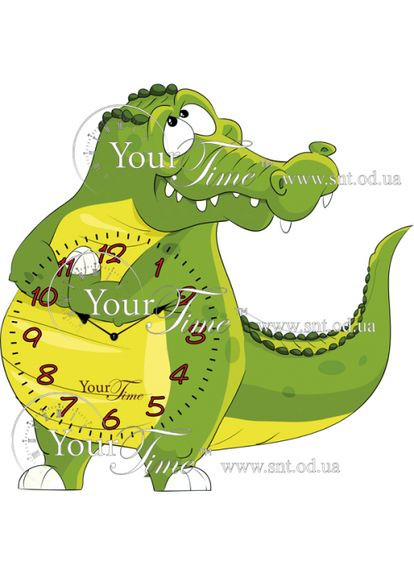 Годинник настінні Крокодил дитячі 05-215 S&T (292318635)