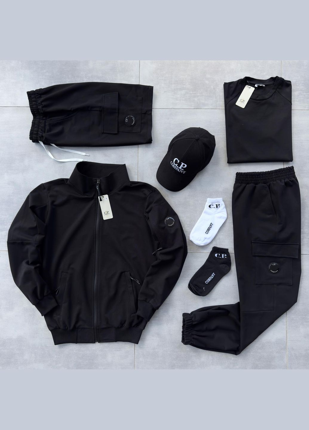 Набор CP. Company: кофта-штаны-футболка-шорты-кепка- 2пары носки No Brand (316029769)