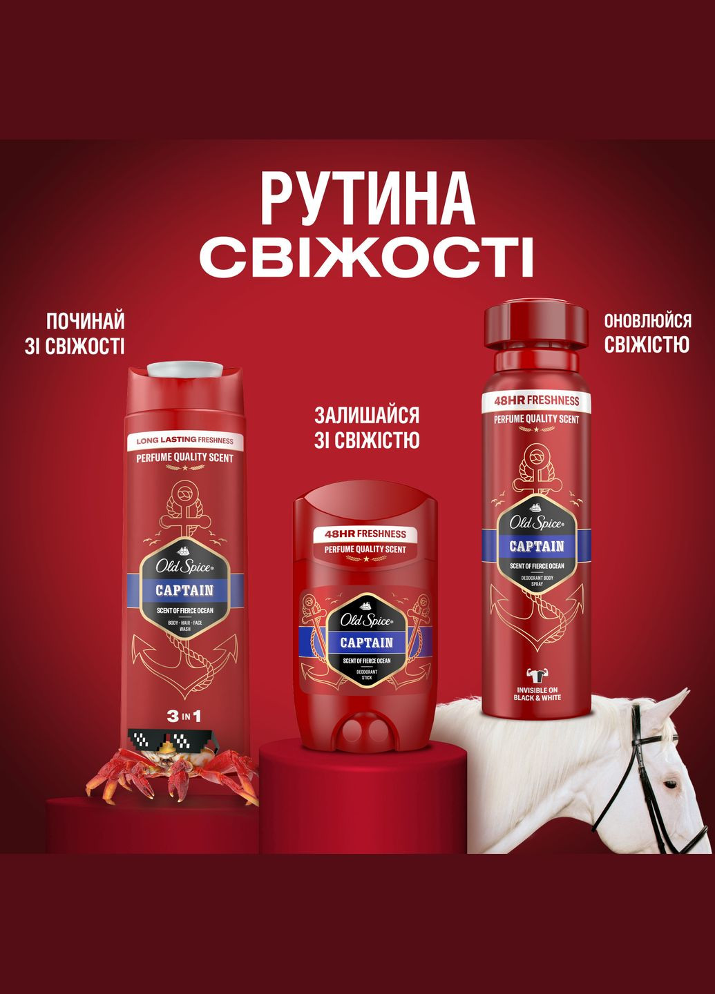 Аерозольний дезодорант Captain, 250 мл Old Spice (333935247)