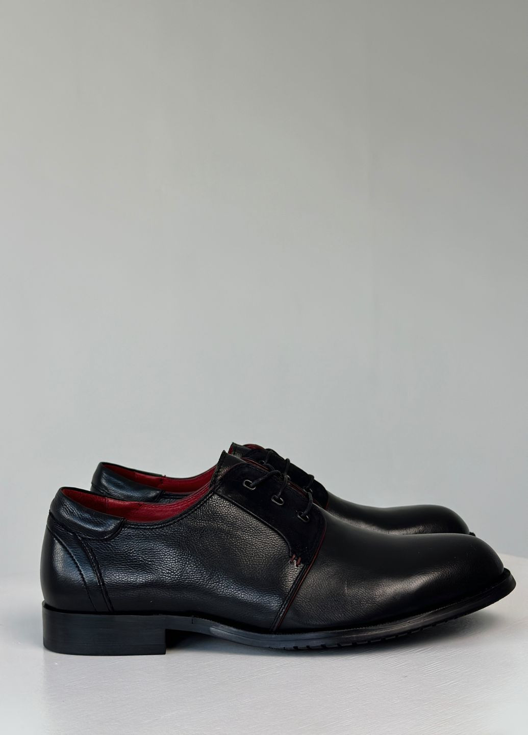 Черные классические туфли мужские деловые черные демисезонные Respect