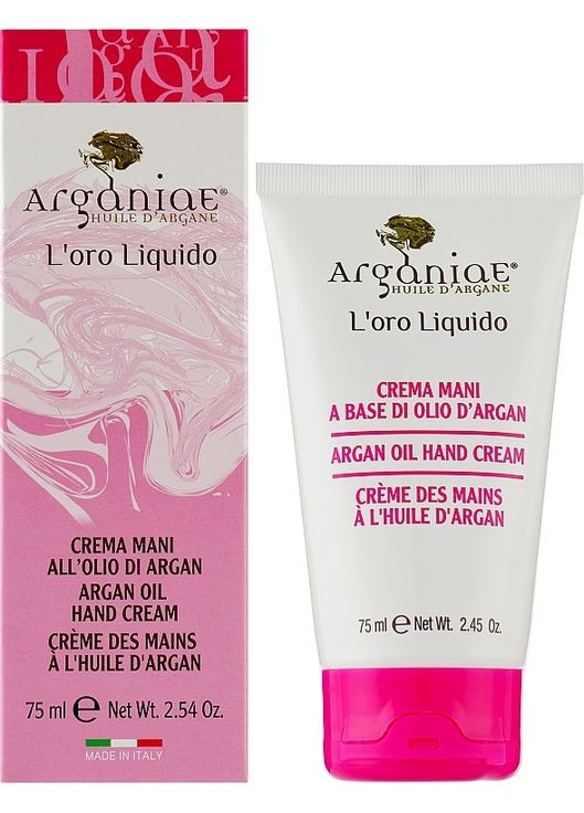Смягчающий успокаивающий крем для рук с аргановым маслом Argan Oil Hand Cream 100ml (1261435-31105135) Arganiae (368666889)