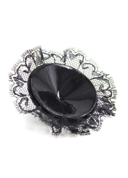 Чёрный наклейки на грудь пестисы ажурные кружевные черные No Brand