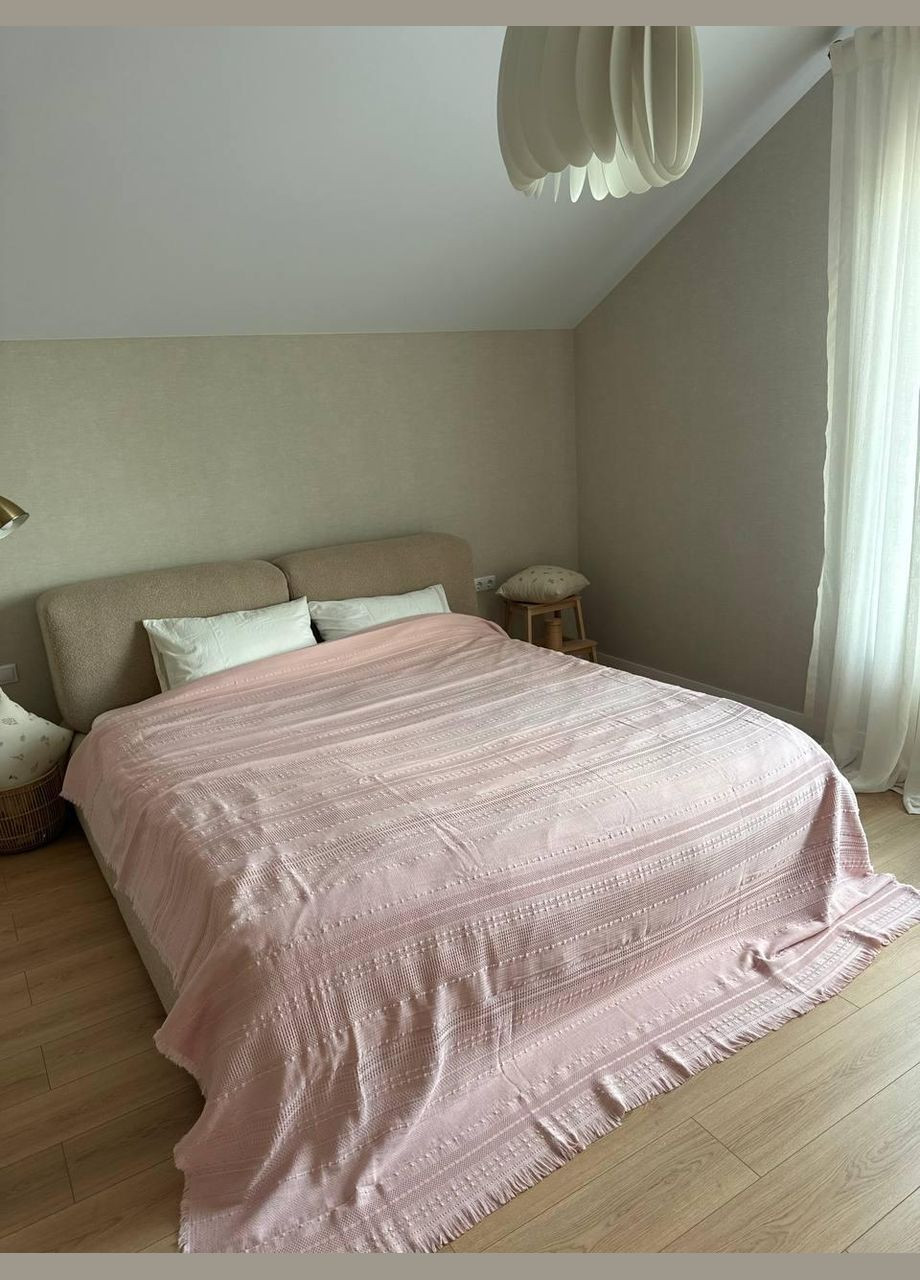 Турецький бавовняний плед євро піке 220х240 (П4К-A-turkish-001-04) No Brand (308754850)