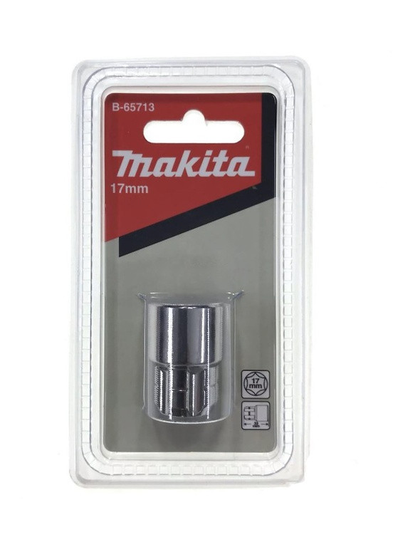 Накидна головка B65713 (17 мм) головка торцева для ключа на шарнірі (6415) Makita (290253460)