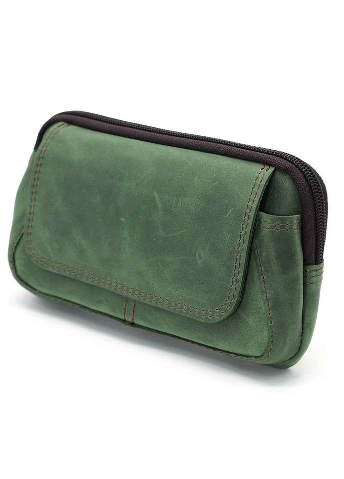 Напоесная сумка чехол RE1366-3md из лошадиной зеленой кожи TARWA (298806844)