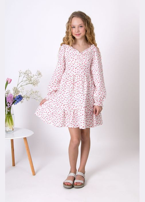 Белое платье для девочки Mevis (315479239)