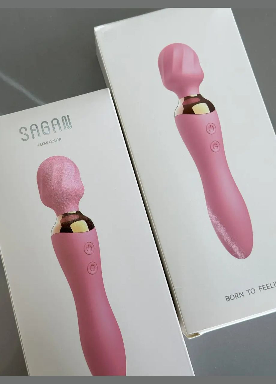 Вибратор с согревающей виброголовкой розовый No Brand (316531079)