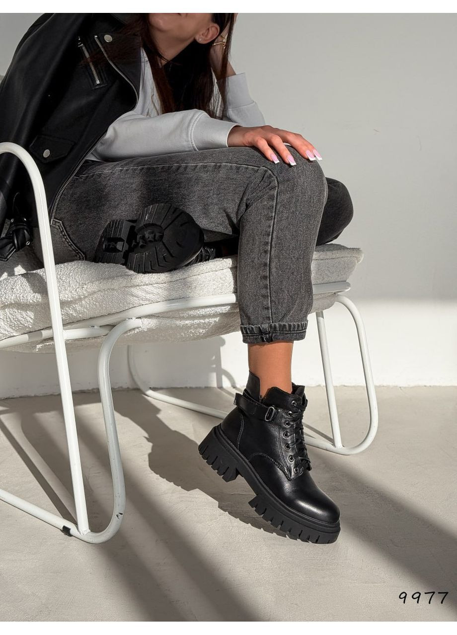 Осенние черные ботинки No Brand