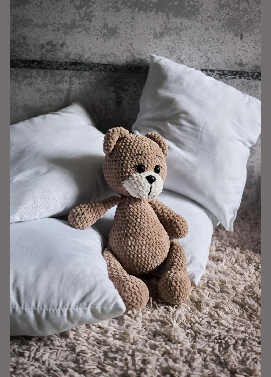 Набор для вязания мишки (бежевый, 35 см) Hand Made (302317154)