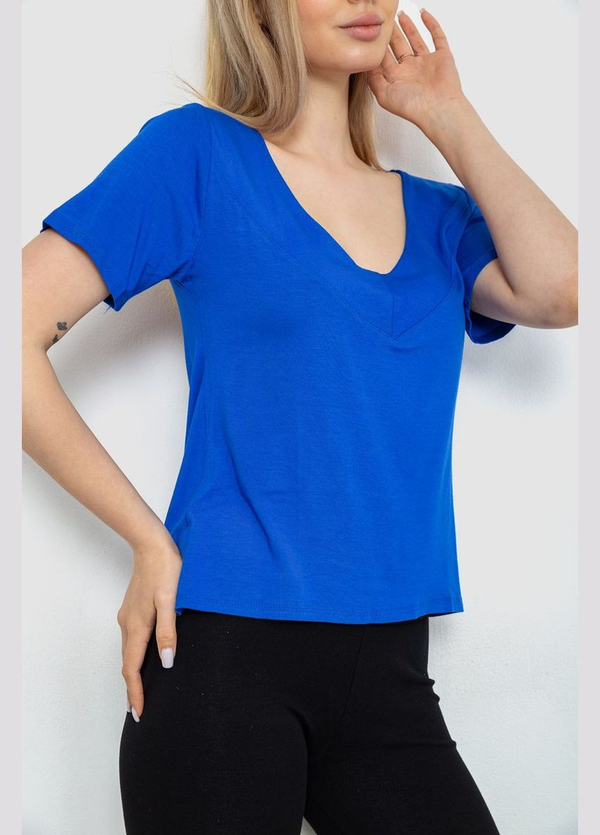 Синяя летняя футболка-топ женская Ager 186R511
