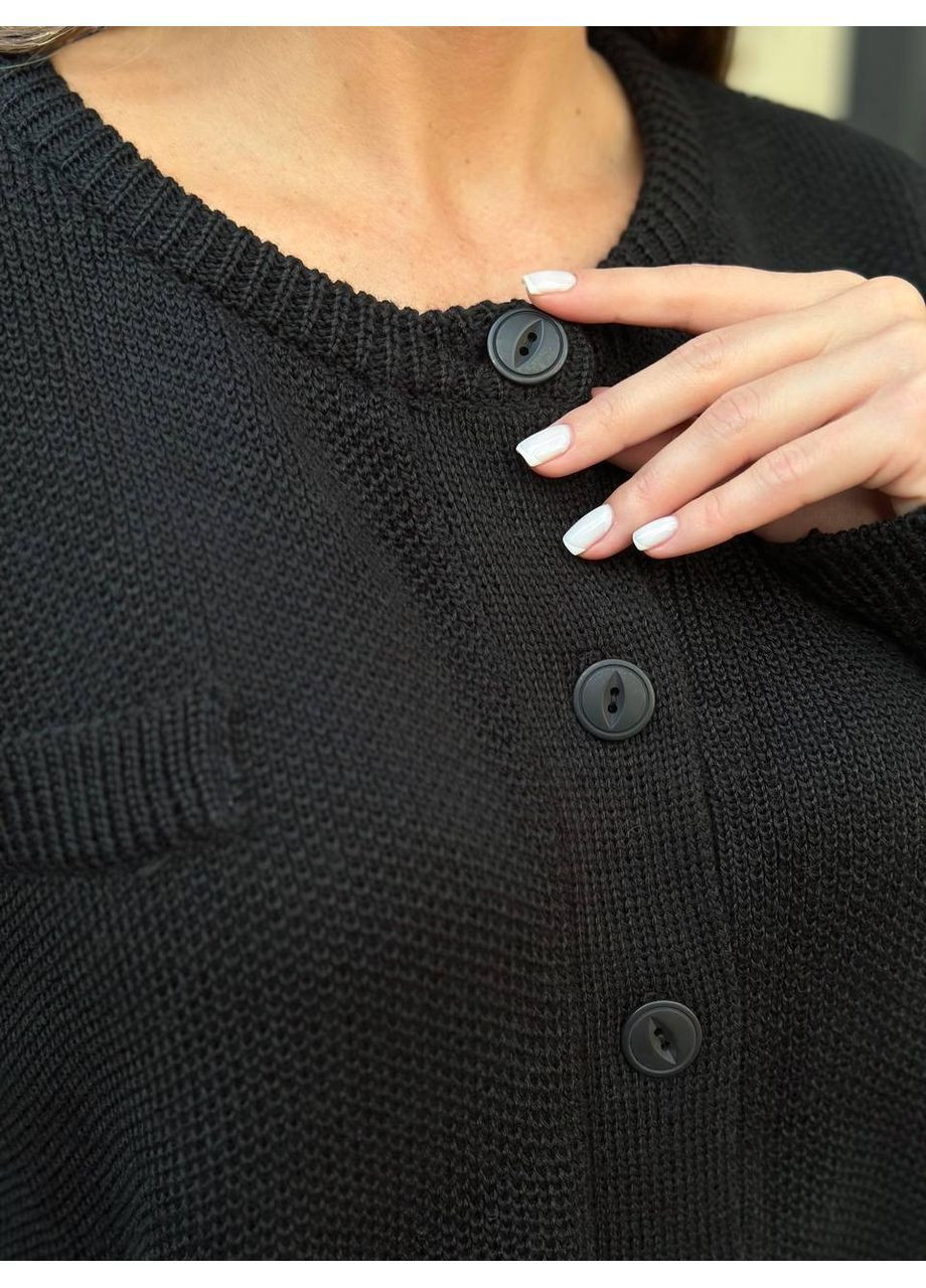 Жіночий в'язаний костюм зі спідницею та жакетом-кардиганом MonCher (363849297)