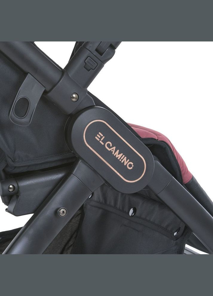 Детская коляска DYNAMIC PRO Dusty Rose прогулочная с чехлом дождевиком и москитной сеткой Темно-розовая (ME 1053-3) El Camino (334338191)