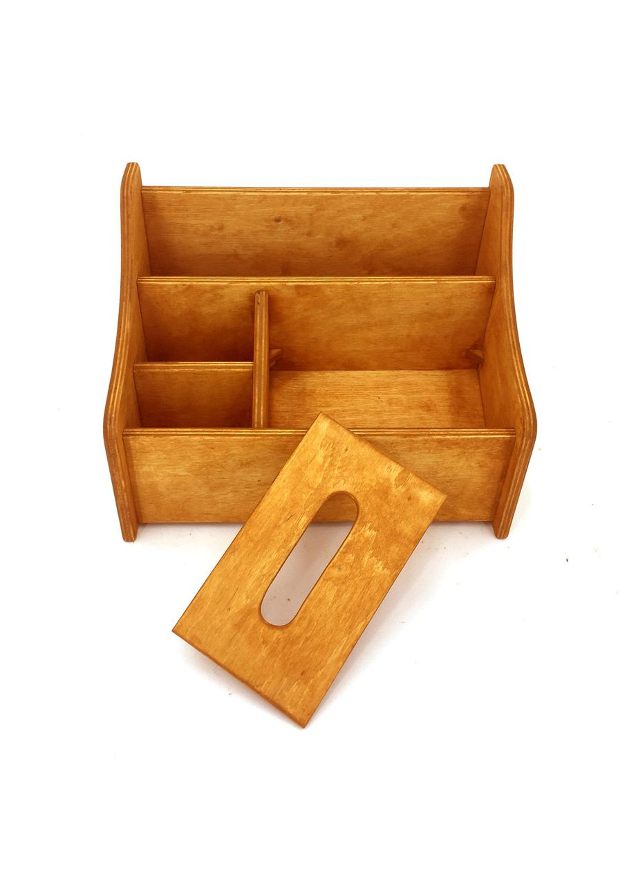 Органайзер настільний з дерева Майрон каррі (КНЦ-008103) No Brand (328227102)