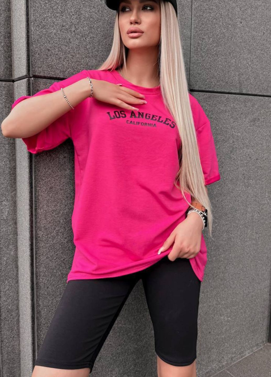 Комплект «LOS ANGELES» двійка: футболка та велосипедки Україна (328432636)