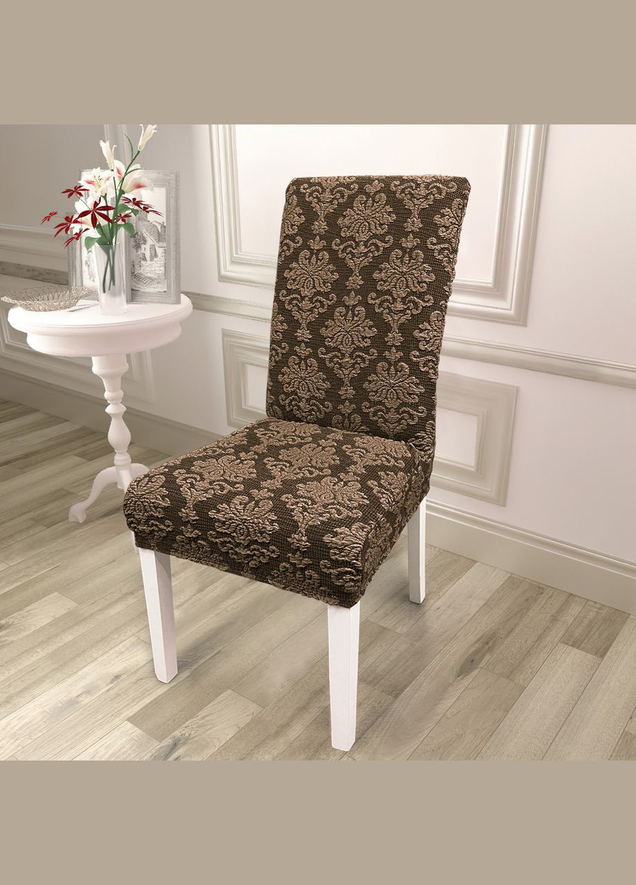 Чехол для кресла универсальный жаккардовый (82102) Love You (334005979)