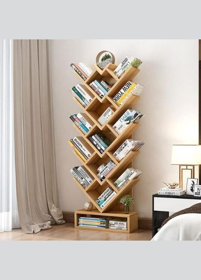 Книжный стеллаж из дерева Рембрант 5 ваниль (КПС-500302) No Brand (328078756)