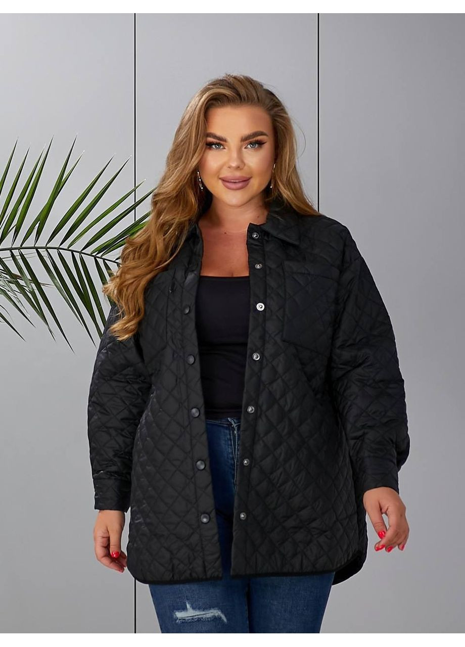 Черная куртка демисезона Fashion