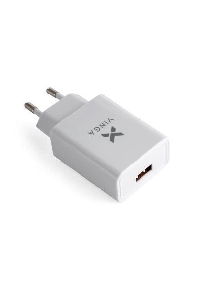 Зарядний пристрій QC3.0 Quick Wall Charger 1xUSB 18W Max (VWCQAW) Vinga (396879572)