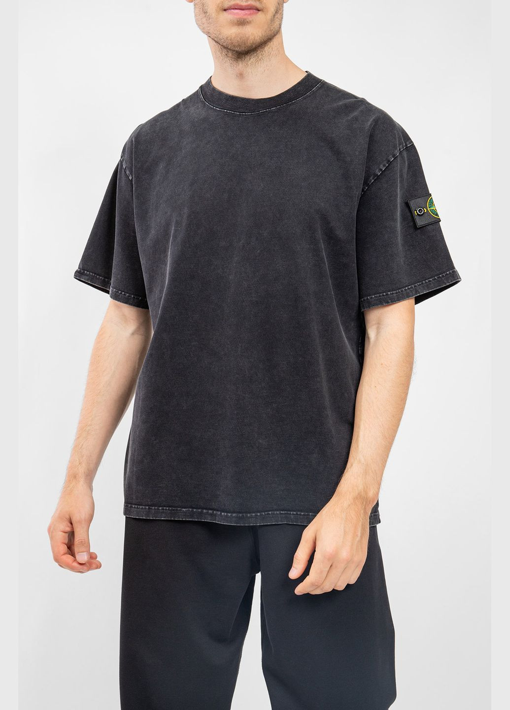 Черная футболка Stone Island