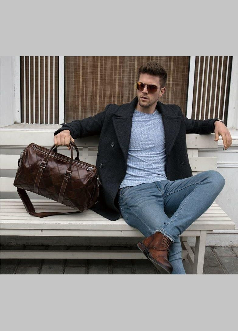 Дорожньо-спортивна сумка 14752 Коричнева Vintage (329146770)